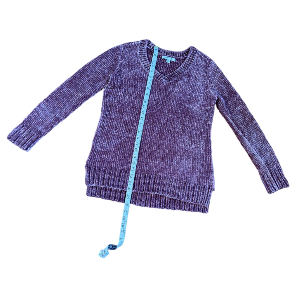 Women’s Orvis Chenille Sweater Mauve Purple Knit Long Sleeve Size S